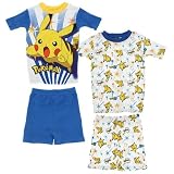 Pokemon Pajamas Set of Two Cotton Shorty Pajamas for Boys (Sizes 4 Only)