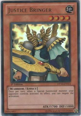 Yu-Gi-Oh! - Justice Bringer (DP10-EN013) - Duelist Pack 10: Yusei Fudo 3-1st Edition - Ultra Rare
