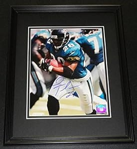 Autographed Fred Taylor Photograph - Framed 8x10 Florida - Autographed NFL Photos
