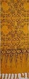 Rayon Scarf - Gold with Brown Spirals Rayon Scarf - Gold with Brown Spirals
