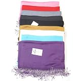 Women's Beaded Pashmina Shawl Scarf Wrap-Try this Beautiful Shawl for Women-Available in Red, Purple, Pink, Grey, Brown, Black, Turquoise Blue and Gold