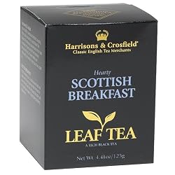 Harrisons & Crosfield Scottish Breakfast Leaf Tea, 4.41-Ounce Boxes (Pack of 3)