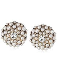 Carolee Button Clip-On Earrings