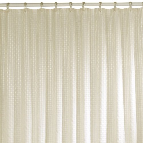 Maytex Beige Plaid Shower Curtain