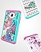 Galaxy On5 Case, Style4U Cute Owl Studded Rhinestone Crystal Bling Hybrid Armor Case Cover for Samsung Galaxy On5 G550 with 1 Style4U Stylus [White/Teal]