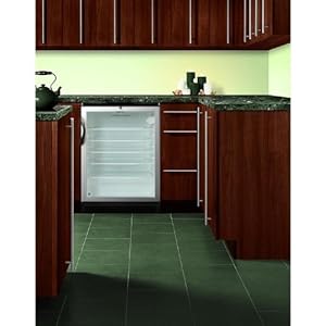 Summit Scr600blbi 5.5 Cu. Ft. Capacity Under-counter Commercial Compact Refrigerator - Glass Door / Black Cabinet