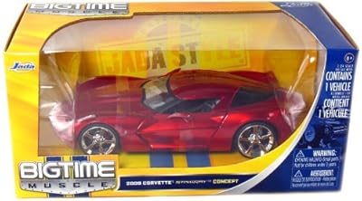 2009 Corvette Stingray Concept Bigtime Muscle 1:24 Scale (Red)