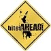 New  White German Shepherd Dog - Bites Ahead !  Crossing Dog