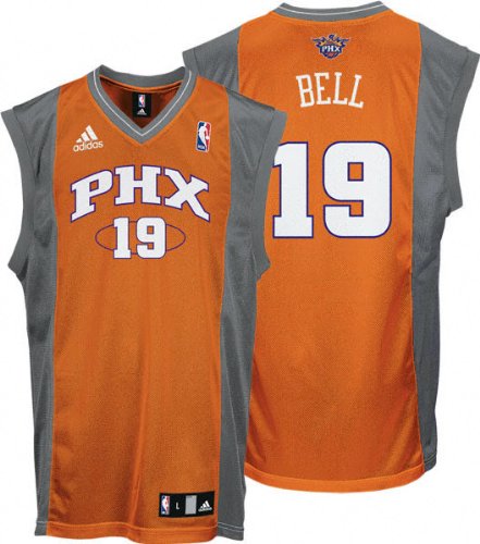 Raja Bell Youth Jersey: adidas Orange Replica #19 Phoenix Suns Jersey
