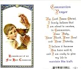 Communion Boy - Popular Prayer Holy Card (800-002)