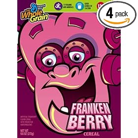 Monster Cereal, Frankenberry, 9.6-Ounce Boxes (Pack of 4)