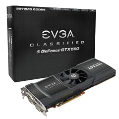 Cheap Product EVGA GeForce GTX 590 Classified 3072 MB GDDR5 PCI Express 2.0 3DVI/Mini-Display Port SLI Ready Limited Lifetime Warranty Graphics Card, 03G-P3-1596-AR Onsale