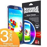 [Invisible Defender] Samsung Galaxy S4 IV S IV i9500 with [Lifetime Replacement Warranty][3-Pack]-The Worlds Best Selling Premium EXTREME CLEAR Screen Protector for S4 i9500 2013 Model (AT&T, T-Mobile, Sprint, Verizon)