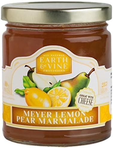 Earth &amp; Vine Provisions Meyer Lemon Pear Marmalade, 10 Ounce by Earth &amp; Vine