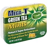 Mega-T Mints, Green Tea, Sugar Free, 1.6 Ounces (Pack of 4)