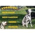 Metall - Warnschild Dalmatiner