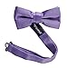 Sportoli® Men's Boys and Baby Adjustable Solid Color Satin Pre-tied Tux Bow Tie