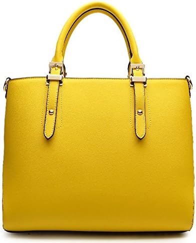 Landz Women Bags PU Leather Candy Color Handbag Shoulderbags Yellow