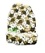 Set of 2 Universal-fit Hawaiian Hibiscus Floral Print Front Bucket Seat Cover - Tan