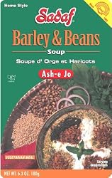 Sadaf Ash-e Jo, Barley  & Beans Soup, 6.3-Ounce Packages (Pack of 4)