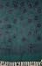 Half Sarong - Teal Green with Purple Flowers