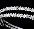 Silver Wedding Headband Bridal Tiara with Crystal 105