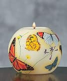 Ne Qwa Art Buterflies Tea Light Candle by Paul Brent