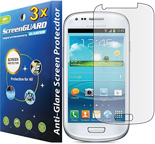 3x Anti-Glare LCD Screen Protector Cover for Samsung Galaxy S3 Mini GT-i8190