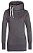 Ecowish Women's Long Sleeve Raglan High Collar Tunic Sweatshirt & Hoodie