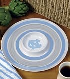 North Carolina Tar Heels 14 inch Melamine Chip and Dip Serving Tray (Quantity of 1)