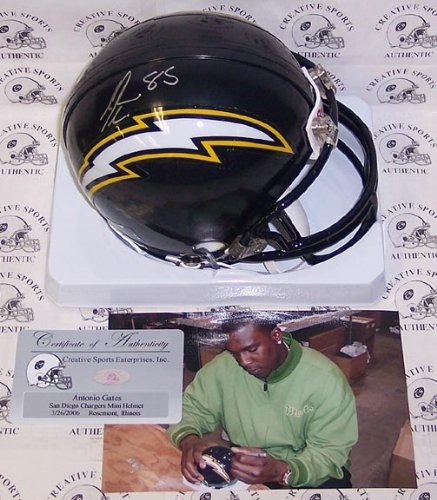 Antonio Gates - Riddell - Autographed Mini Helmet