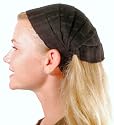 MayaWear Bandana - Black Handwoven 100% Cotton with Elastic Backing Easy to wear