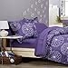 Amazon Brand – Pinzon 5-Piece Bed In A Bag - Twin Extra-Long, Purple Floral