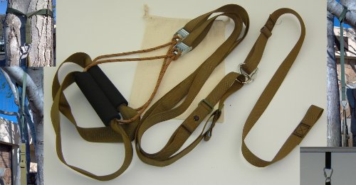 RopeInaBag Military Strap Cam Buckle Suspension Trainer (Military Coyote Brown). Made in USA.