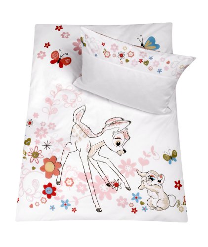 Julius Z&ouml;llner 8510010132 - Bettw&auml;sche Bambi rosa 80/80