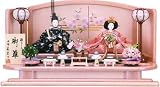 平飾セット（パールピンク） ひな人形 平飾り 親王飾り 雛人形