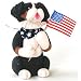 Australian Shepherd (Black Tri) Patriotic Pup Figurine
