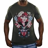 ED HARDY Christian Audigier Sailor Born Free Mens T-Shirt