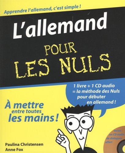 Childrens Toyshop  Livres : L'allemand pour les nuls (1CD audio)