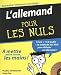 L'allemand pour les nuls (1CD audio) L'allemand pour les nuls (1CD audio)