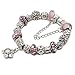 Silver European Charm Bracelet 7.9