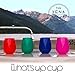 Stemless Silicone Wine Glasses | Set of 4 - 12 Oz Fun Vibrant Colors | Unbreakable | Eco Friendly | Take Anywhere on the Go | Fill with Your Favorite Beverage | Summertime Must Have | Travel Storage Bag Included