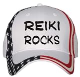 Reiki Rocks USA Flag Hat / Baseball Cap