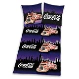 Herding 488947050 Cola Weihnachtstruck Microfaser Bettw&auml;sche,Kopfkissenbezug: 80 x 80 cm, Deckenbezug: 135 x 200 cm