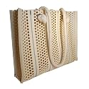 HoneyComb Bag with Blue Stitching