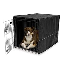 MidWest Black Polyester Crate Cover for 42 Inch Wire Crates, 42 Inches by 28 Inches by 30 Inches
