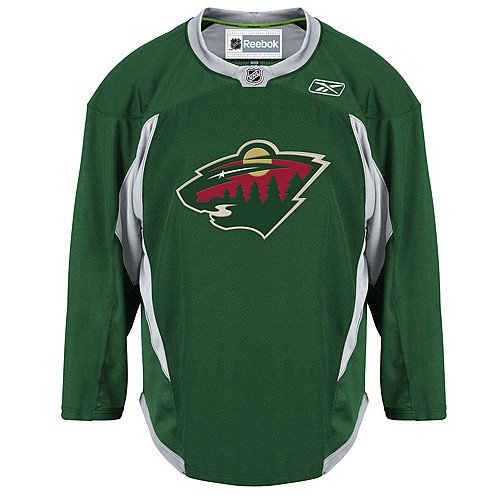 NHL Men's Minnesota Wild Practice Jersey - 7282A5A7R8Mwi (Green, Medium)