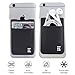 Cell Phone Credit Card Holder Stick On Wallet Case w/RFID Blocking (Shadow)