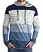 StraightFaded Fancy Yarn Stripe Fashion Hoodie