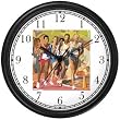 Runners Racing on Track Track & Field Wall Clock by WatchBuddy Timepieces (White Frame)